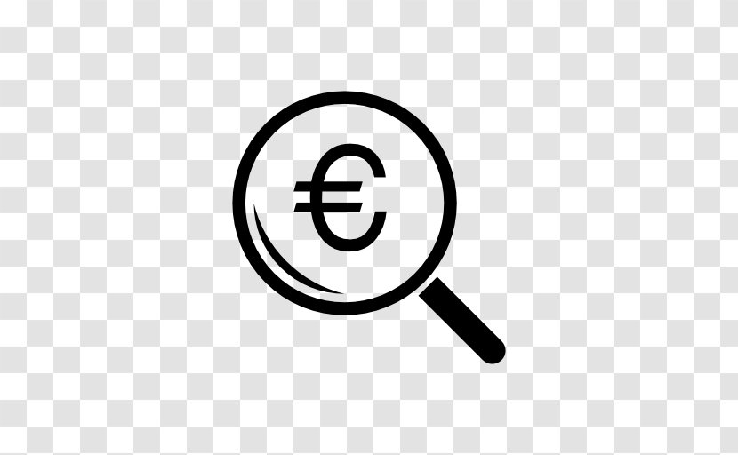 Magnifying Glass Euro Sign - Magnifier - White-collar Workers Sitting Transparent PNG