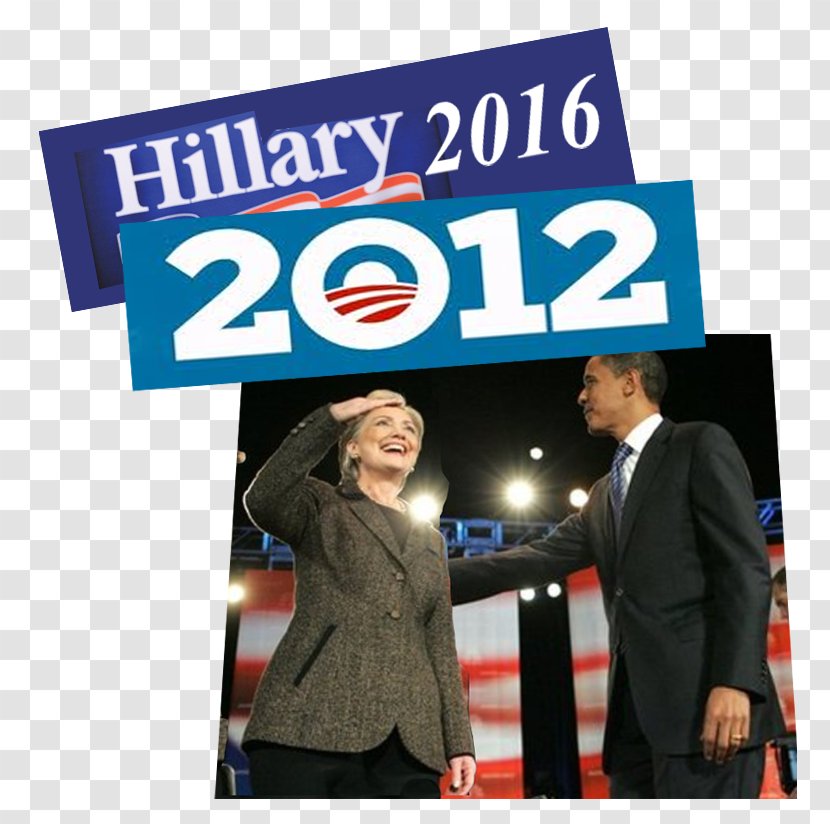 Public Relations Obama Logo Banner Barack Presidential Campaign, 2012 - Hillary Transparent PNG