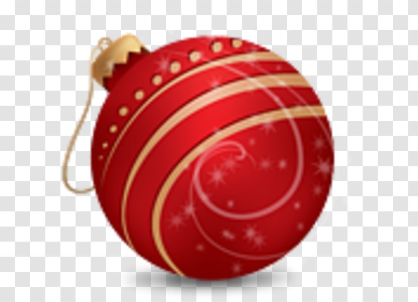 Christmas Ornament Cricket Balls - Red - Holiday Transparent PNG