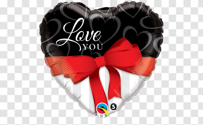 Mylar Balloon Ribbon Valentine's Day Love - Wedding Transparent PNG