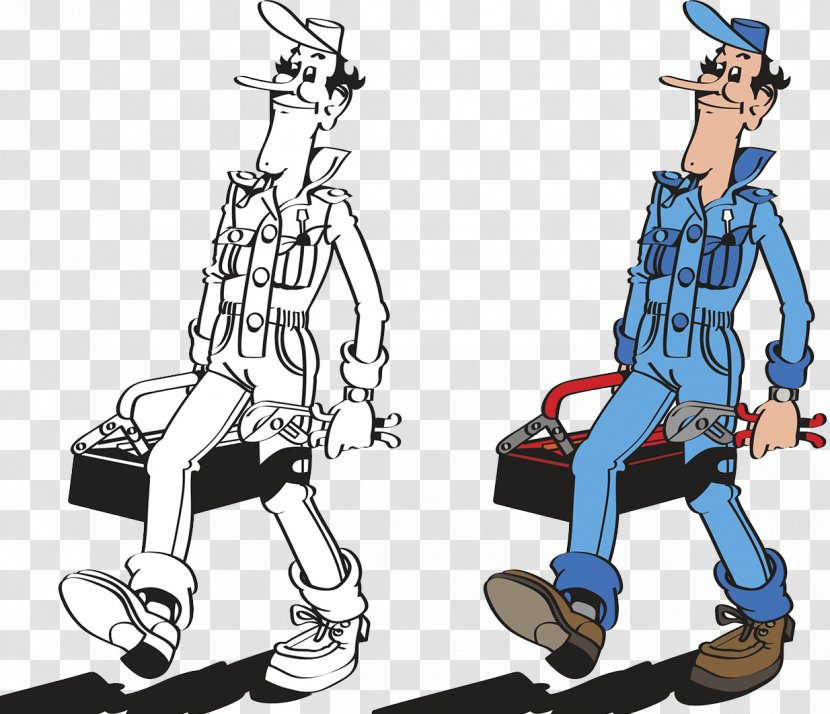 Drawing Illustration - Machine - Install The Worker Transparent PNG