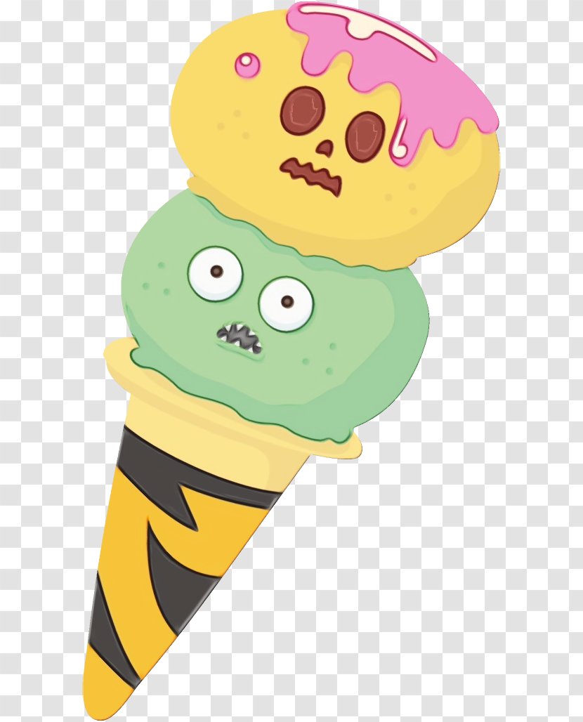 Cartoon Ice Cream Cone Food Sorbetes Transparent PNG