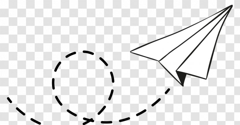 Paper Airplane Drawing - Tracing - Wing Symbol Transparent PNG