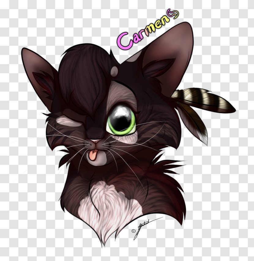 Whiskers Tabby Cat Domestic Short-haired Black - Heart Transparent PNG