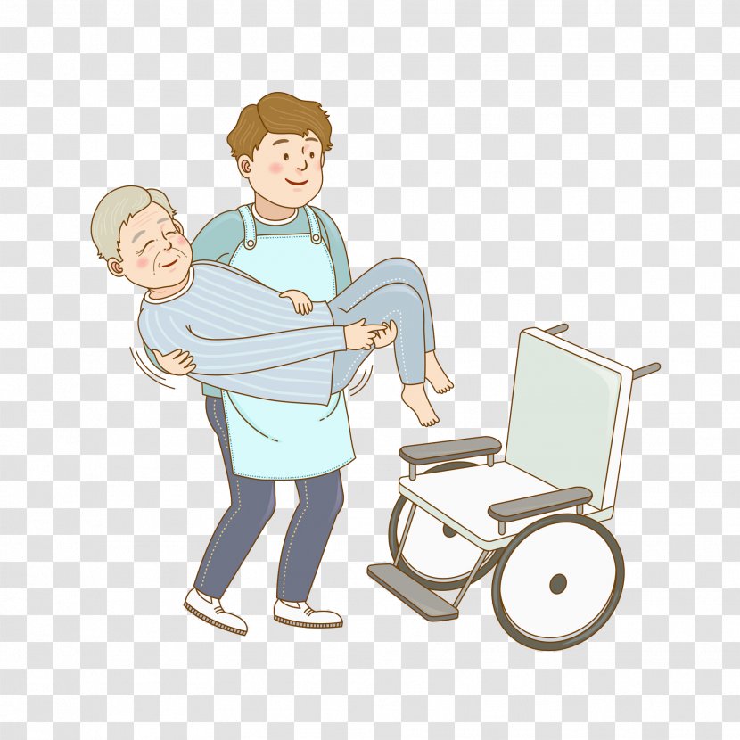 Wheelchair Clip Art - Sitting - The Mother Sat In A Transparent PNG