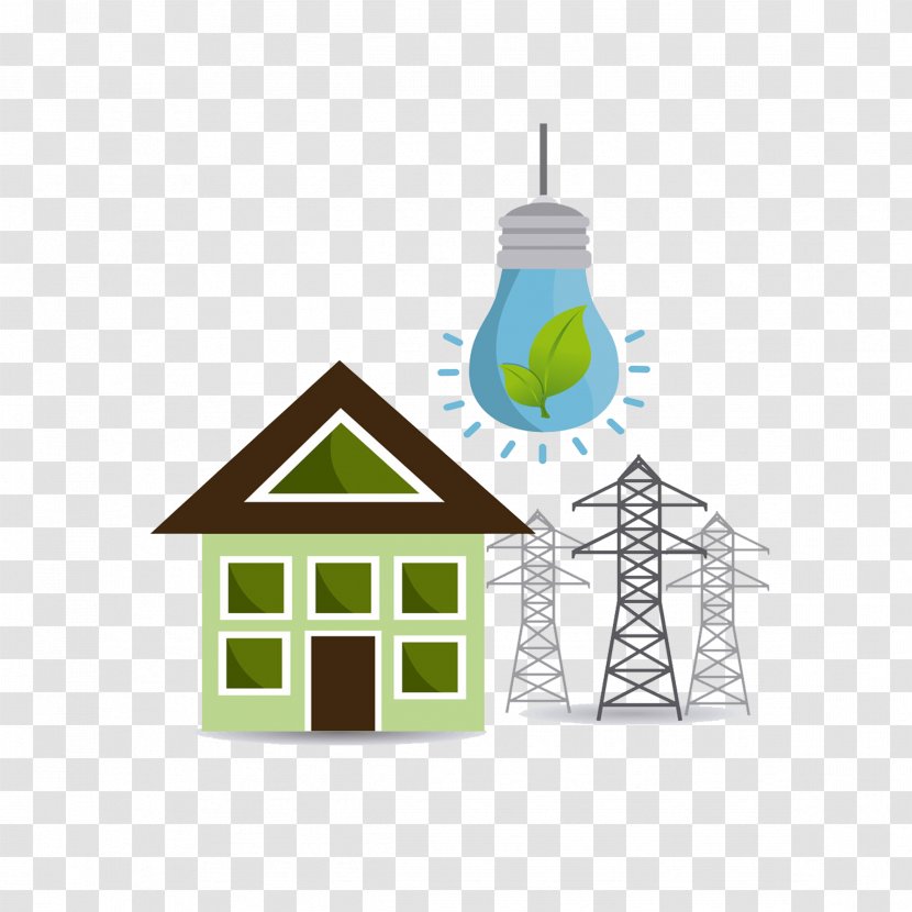 Energy Conservation Euclidean Vector - Environmental Protection - Green House Transparent PNG