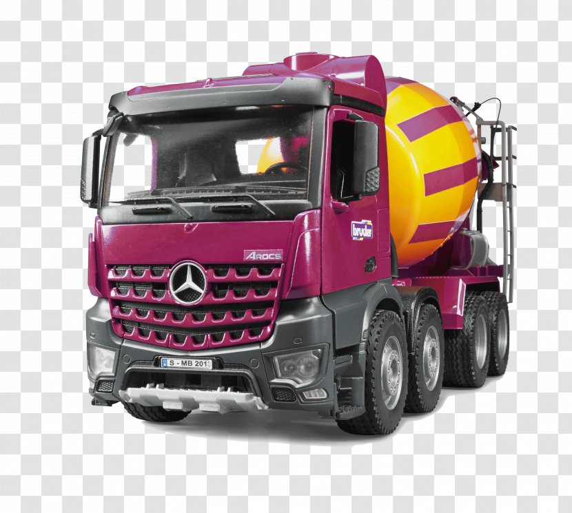 Car Cement Mixers Mercedes-Benz Arocs Truck Architectural Engineering - Bruder - Gift A Transparent PNG