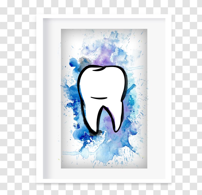 Tooth Dentistry Patient Quadro - Cartoon - Dental Postcard Transparent PNG