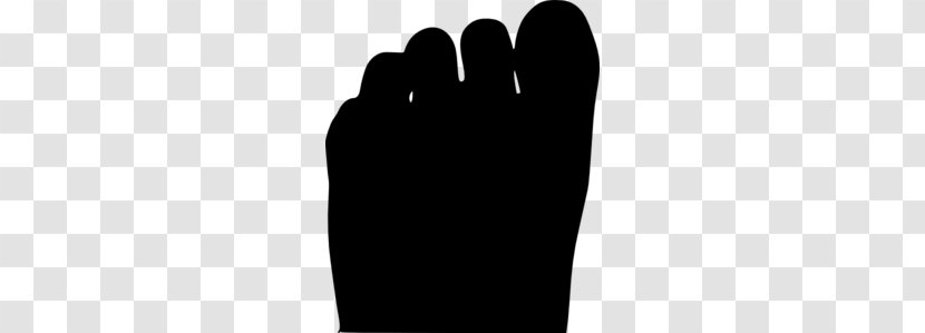 Toe Foot Silhouette Clip Art - Cliparts Transparent PNG