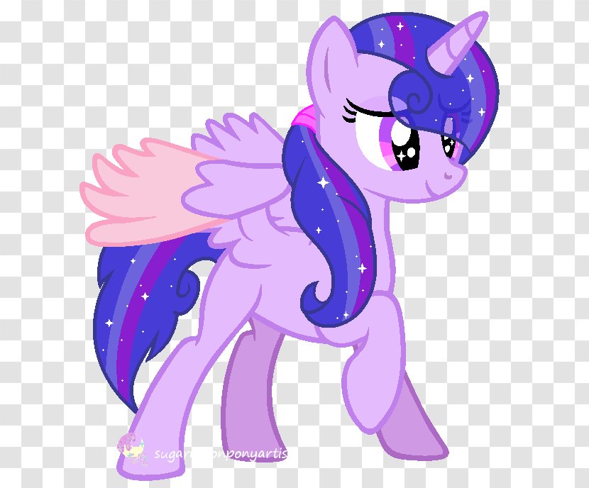 My Little Pony Rainbow Dash Rarity Horse - Watercolor - Starry Sky Transparent PNG