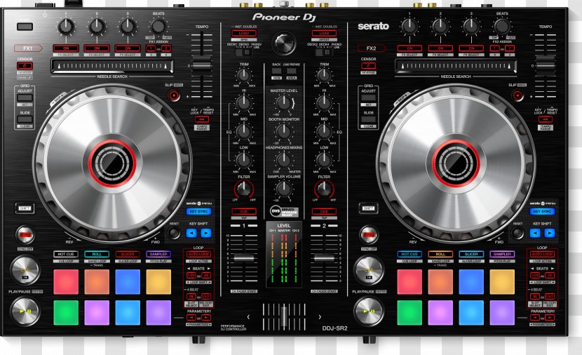DJ Controller Pioneer DDJ-SR Disc Jockey Audio Mixers - Denon - Electronic Instrument Transparent PNG