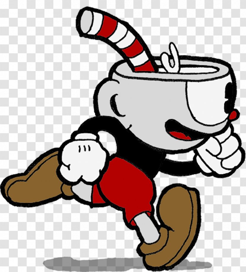 Cuphead Animation Video Game Cartoon - Colorful Run Transparent PNG