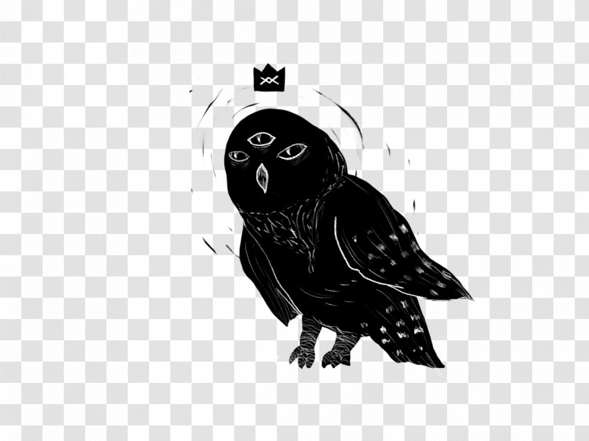 Owl Drawing /m/02csf Black Silhouette - Bird Of Prey Transparent PNG