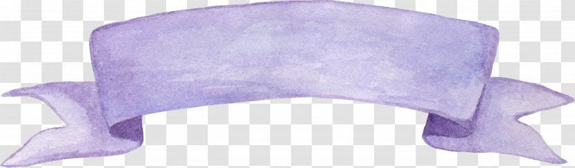 French Lavender Watercolor Painting Icon - Violet - Colored Ribbon Transparent PNG