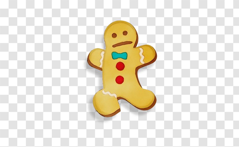 Gingerbread Yellow Dessert Food Toy - Paint - Snack Transparent PNG