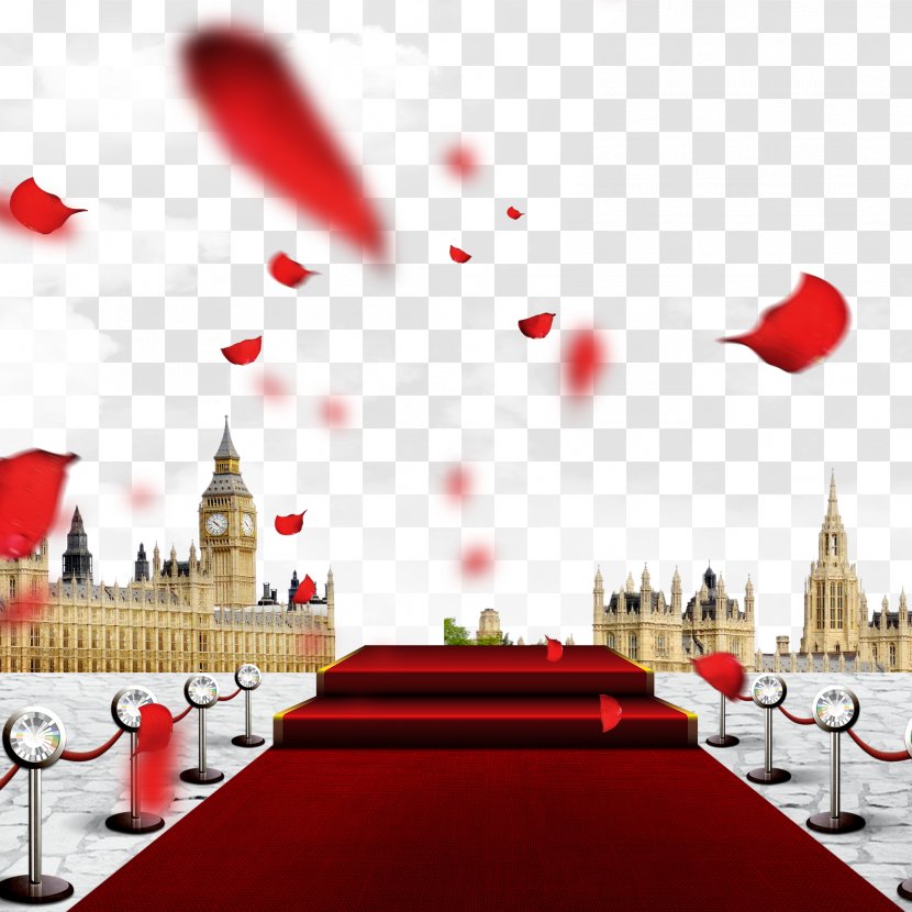 Wedding Taobao Wallpaper - Cdr - Leading To The Marriage Of Red Carpet Transparent PNG