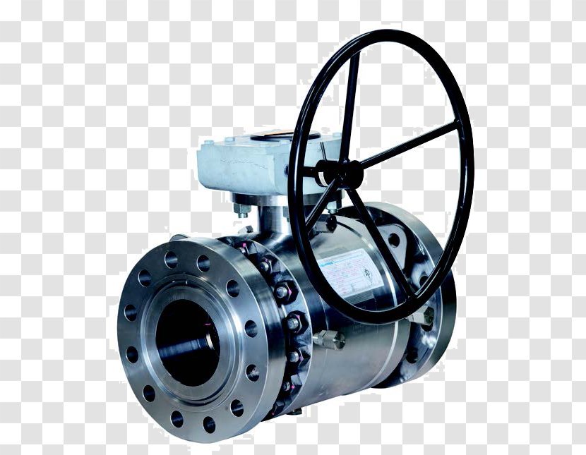 Ball Valve Trunnion Flange Control Valves - Sphere - Oil And Gas Transparent PNG