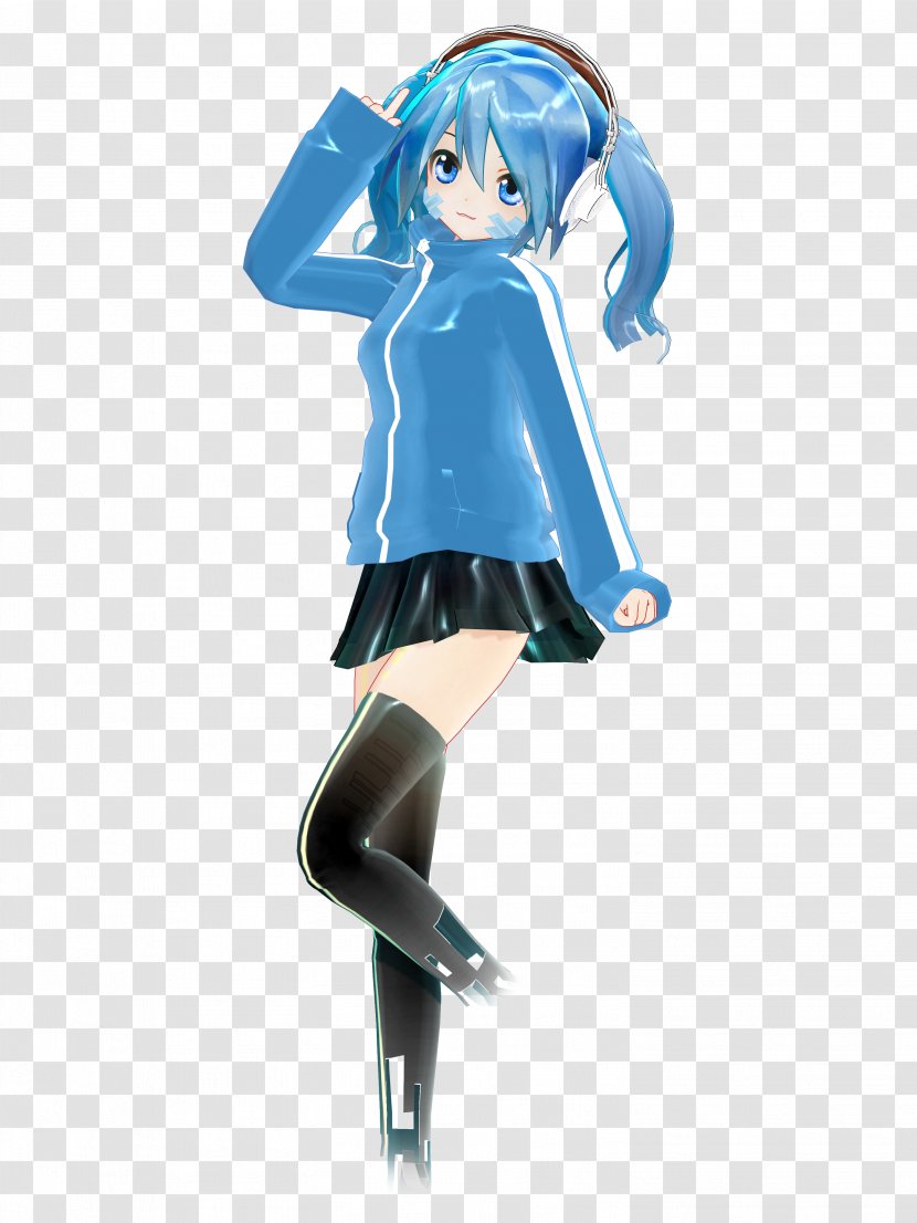 MikuMikuDance Hatsune Miku Kagerou Project Rendering Art - Cartoon Transparent PNG