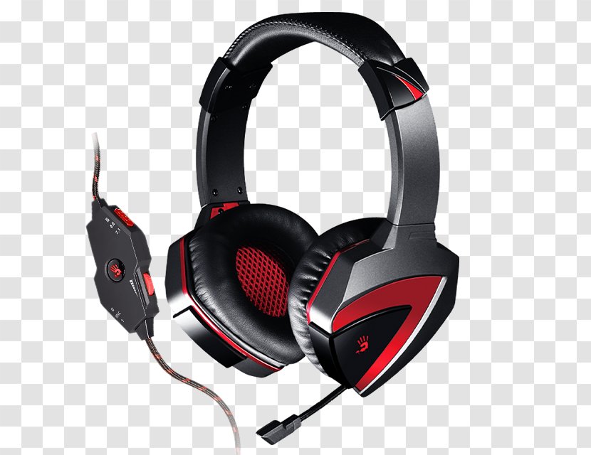 A4Tech Bloody Gaming G300 Headphones Microphone - Audio Equipment - Game Headset Transparent PNG