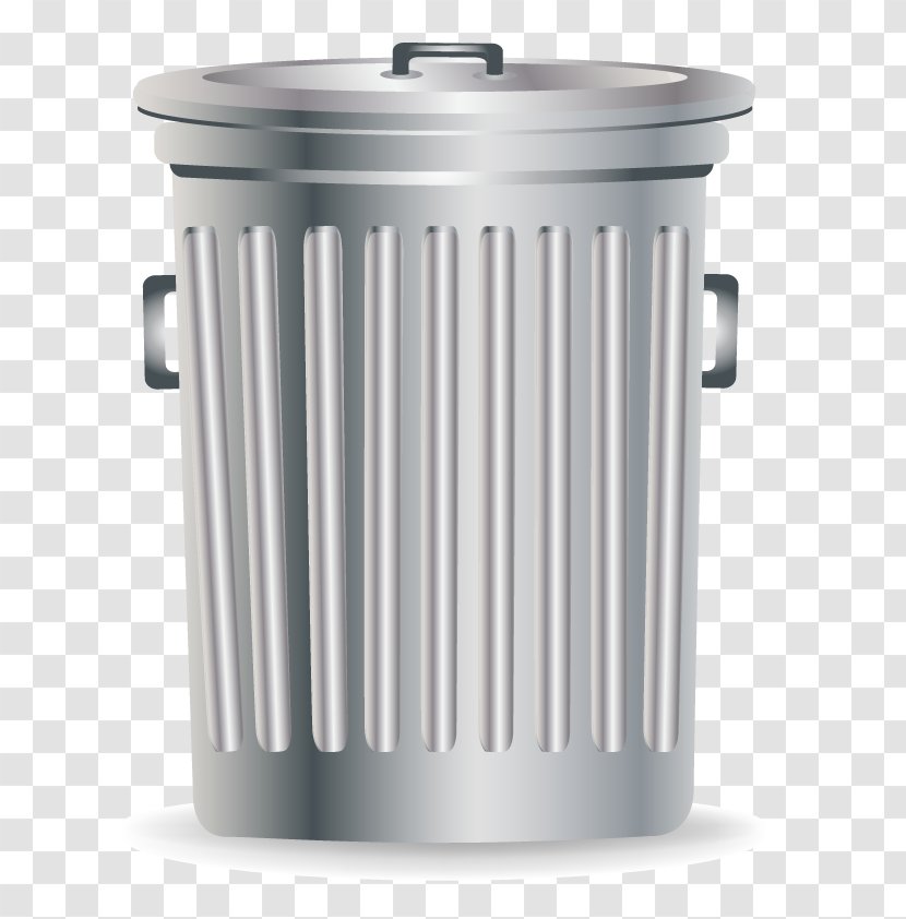Waste Container Recycling Tin Can - Vector Metal Trash Transparent PNG