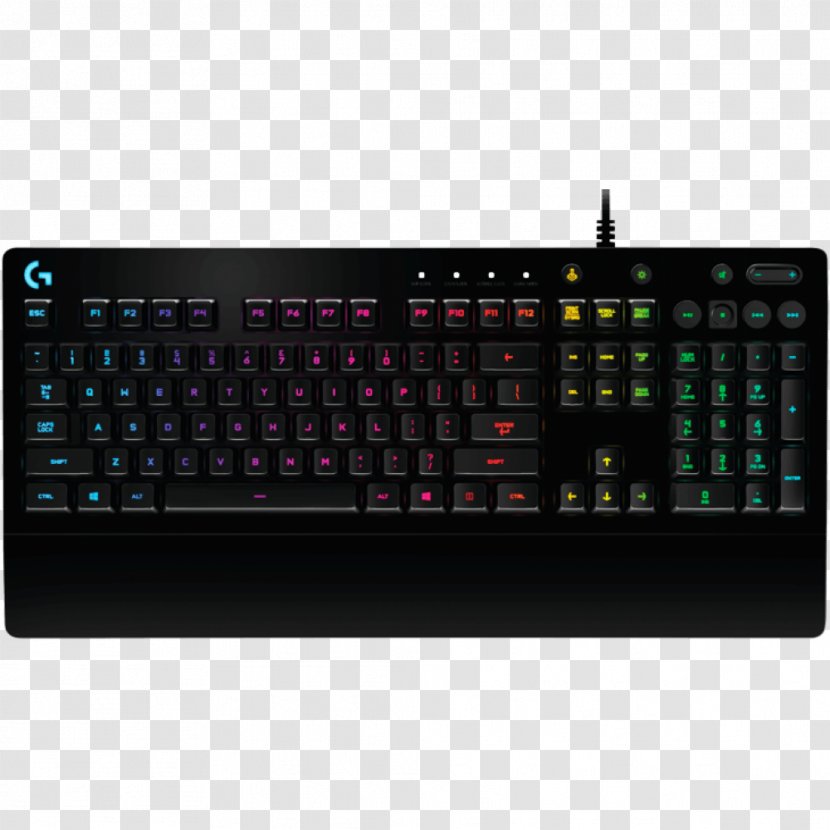 Computer Keyboard Mouse Logitech Gaming Keypad USB - Multimedia Transparent PNG