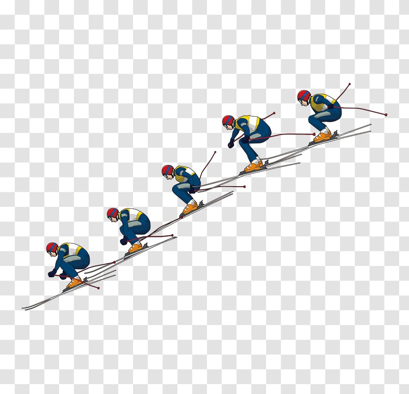 Slalom Skiing Sled Winter Sport Snow - Image Resolution Transparent PNG