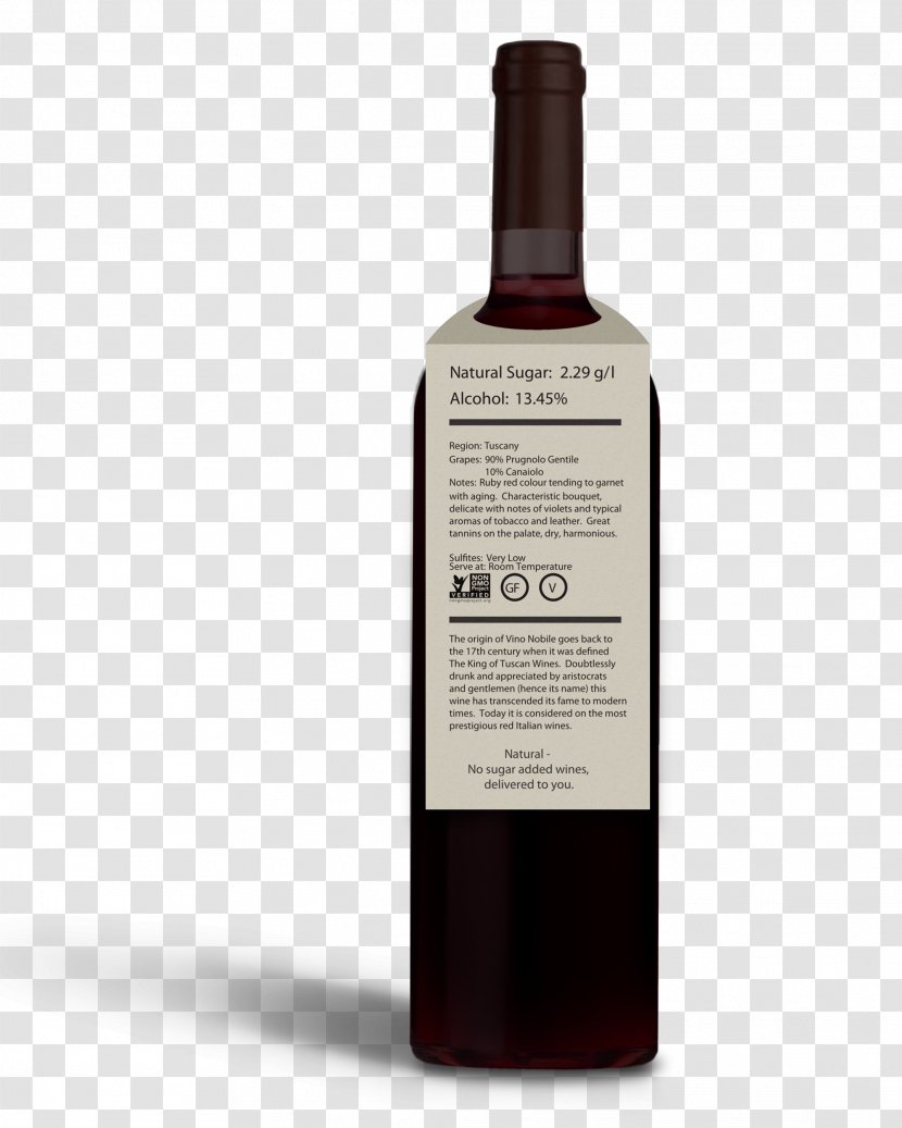 Liqueur Wine Glass Bottle - Alcoholic Beverage - Mockup Transparent PNG