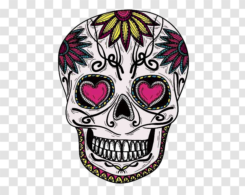 La Calavera Catrina Mexico Human Skull - Tattoo Transparent PNG