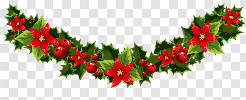 Christmas Tree Santa Claus Clip Art - Evergreen - Vector Wreath Transparent PNG