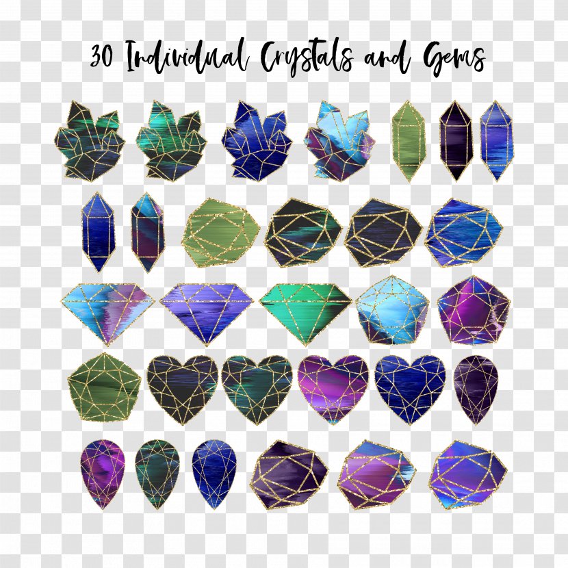 Amethyst Gemstone Turquoise Jewellery Clip Art - Purple - Teal Gem Transparent PNG