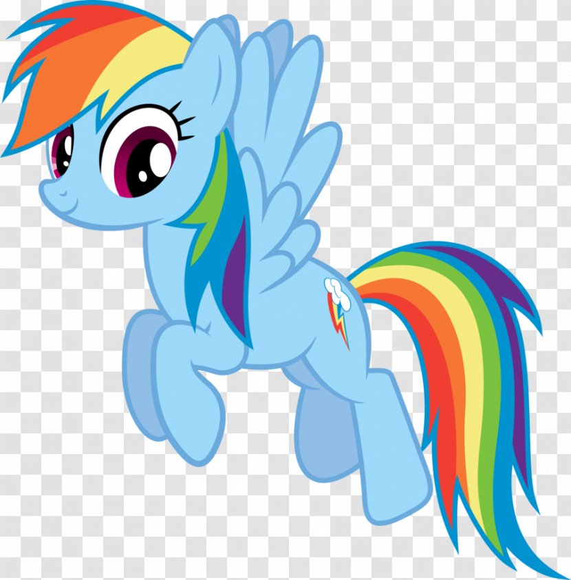 Rainbow Dash Pony Horse Amazon.com - Wall - Hovering Vector Transparent PNG