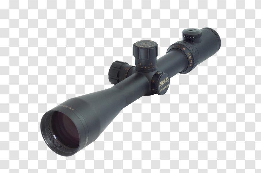 Telescopic Sight Long Range Shooting Reticle Milliradian Hunting - Frame - Objetive Transparent PNG