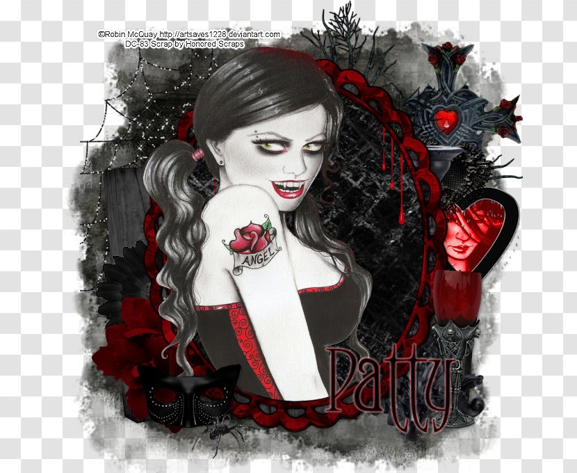 Black Hair Vampire Blood - Mythical Creature Transparent PNG