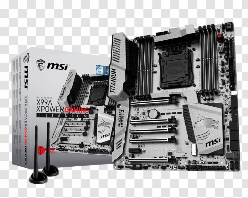 MSI Motherboard Intel X99 LGA 2011 DDR4 SDRAM - Electronic Device - Power Socket Transparent PNG