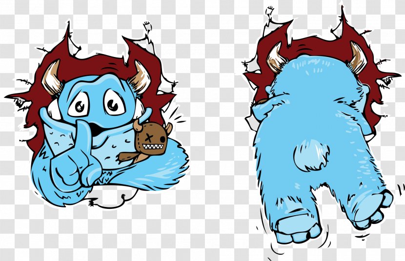 Cookie Monster - Watercolor - Monsters Transparent PNG