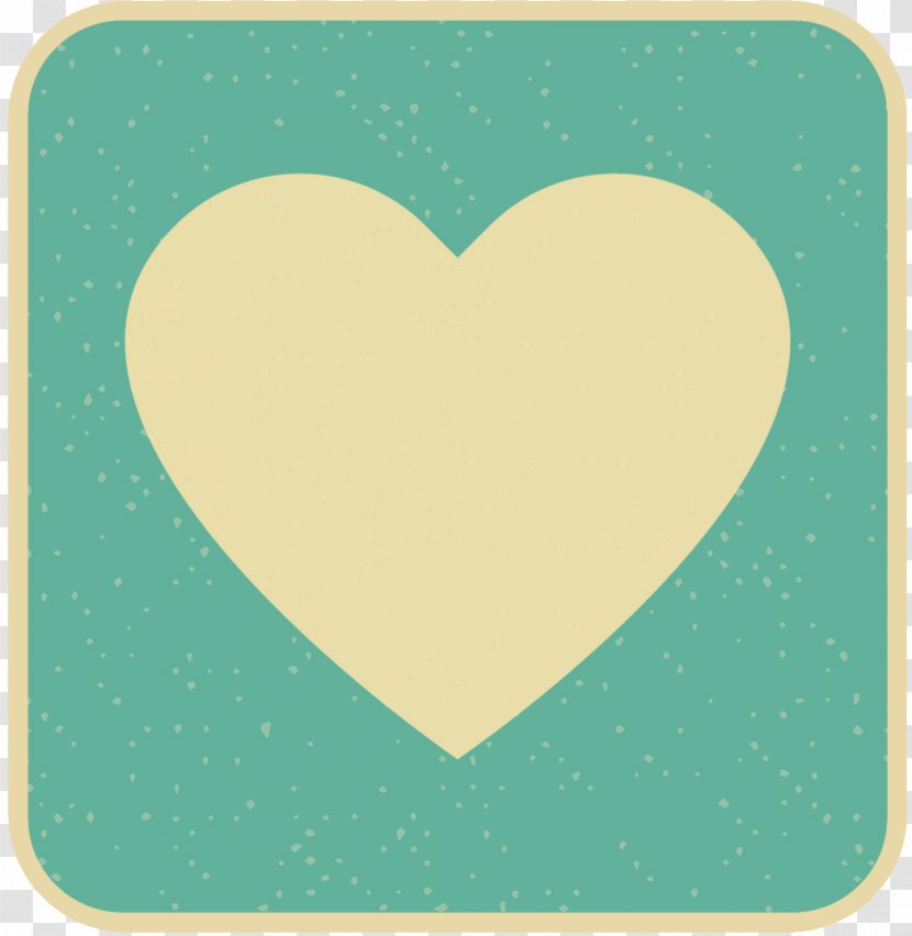 Product Design Pattern Heart Font - Rectangle - Turquoise Transparent PNG