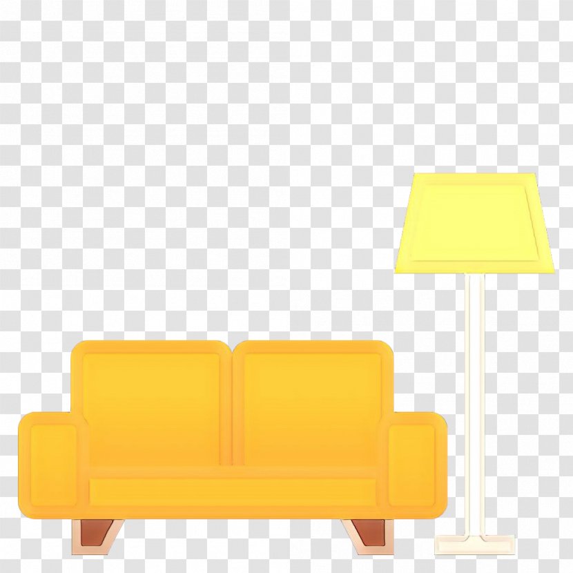 Yellow Background - Orange Table Transparent PNG