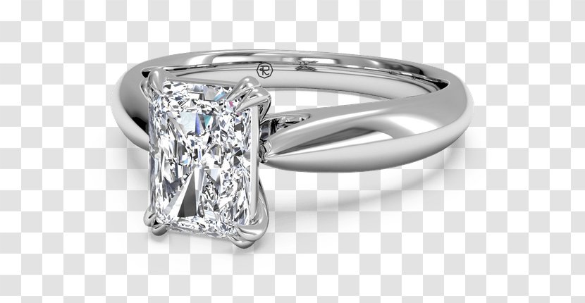 Diamond Cut Engagement Ring Wedding - Solitaire Transparent PNG