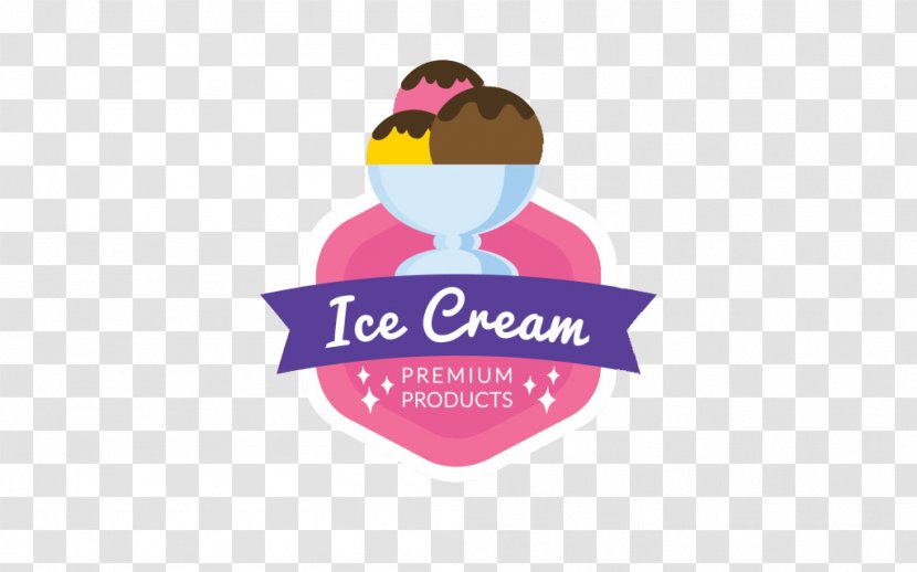 Ice Cream Food - Logo - Labels Transparent PNG