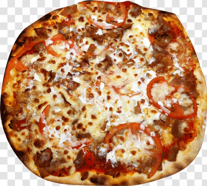 California-style Pizza Sicilian Tarte Flambée Junk Food - Cuisine Transparent PNG
