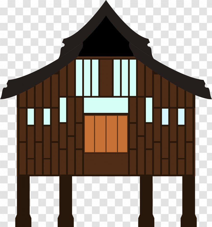 Kampong Malay Houses Clip Art - Home - Brown House Cliparts Transparent PNG