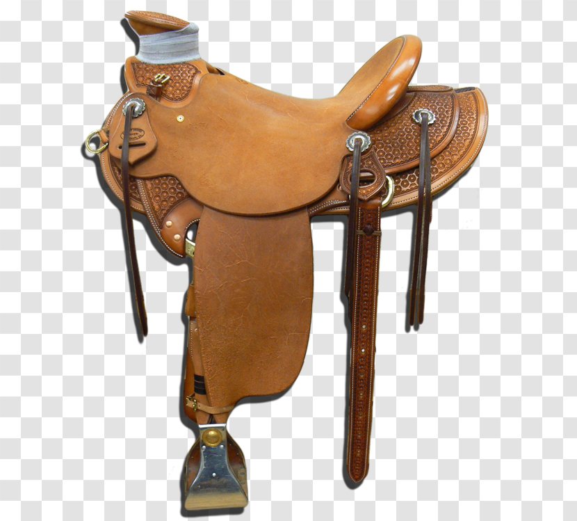 Western Saddle Team Roping Horse Tack Cowboy - Equestrian Transparent PNG