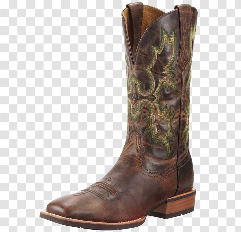 Cowboy Boot Ariat Riding Leather - Western Wear Transparent PNG