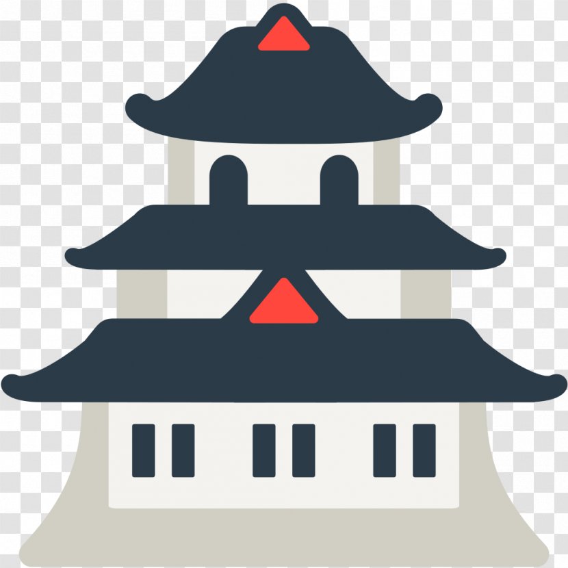 Japanese Castle Emoji Sticker - Ogre Transparent PNG