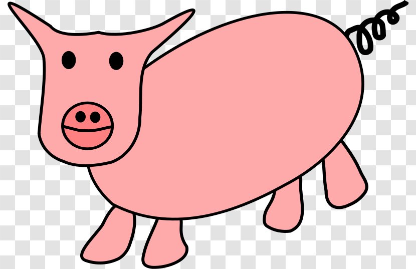 Domestic Pig Drawing Clip Art Transparent PNG