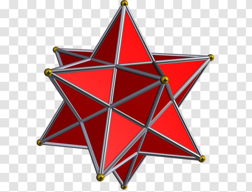 Small Stellated Dodecahedron Great Stellation Kepler–Poinsot Polyhedron - Red - Face Transparent PNG