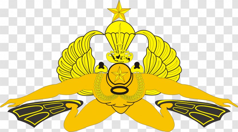 Taifib Indonesian Marine Corps Batalyon Intai Amfibi 1/Marinir Marines National Armed Forces - Butterfly - Korps Marinir Transparent PNG