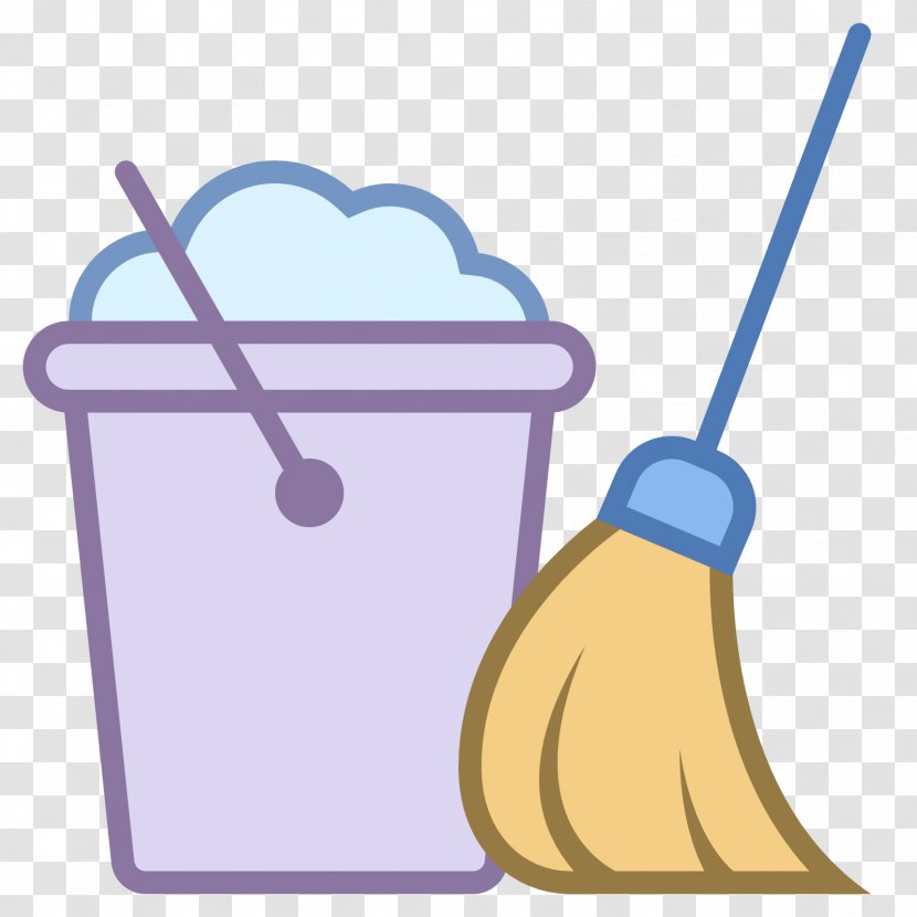 Junk Food Housekeeping Mop Cleaning - Bucket Transparent PNG