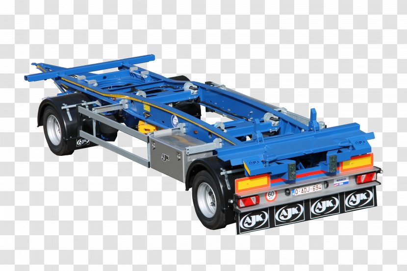 Intermodal Container Chassis Trailer Motor Vehicle Ship - Machine - Truck Transparent PNG