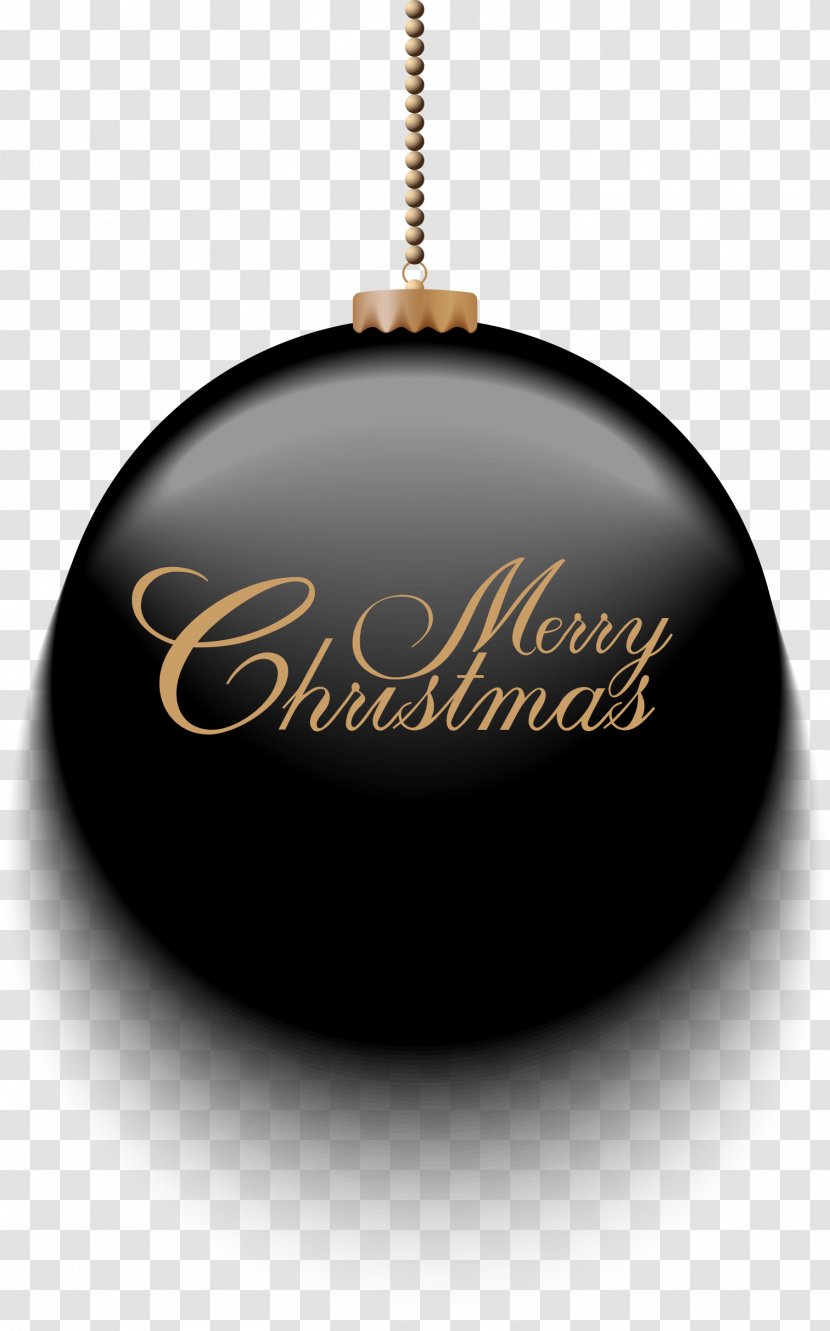 Christmas Ornament - Ball - Black Transparent PNG